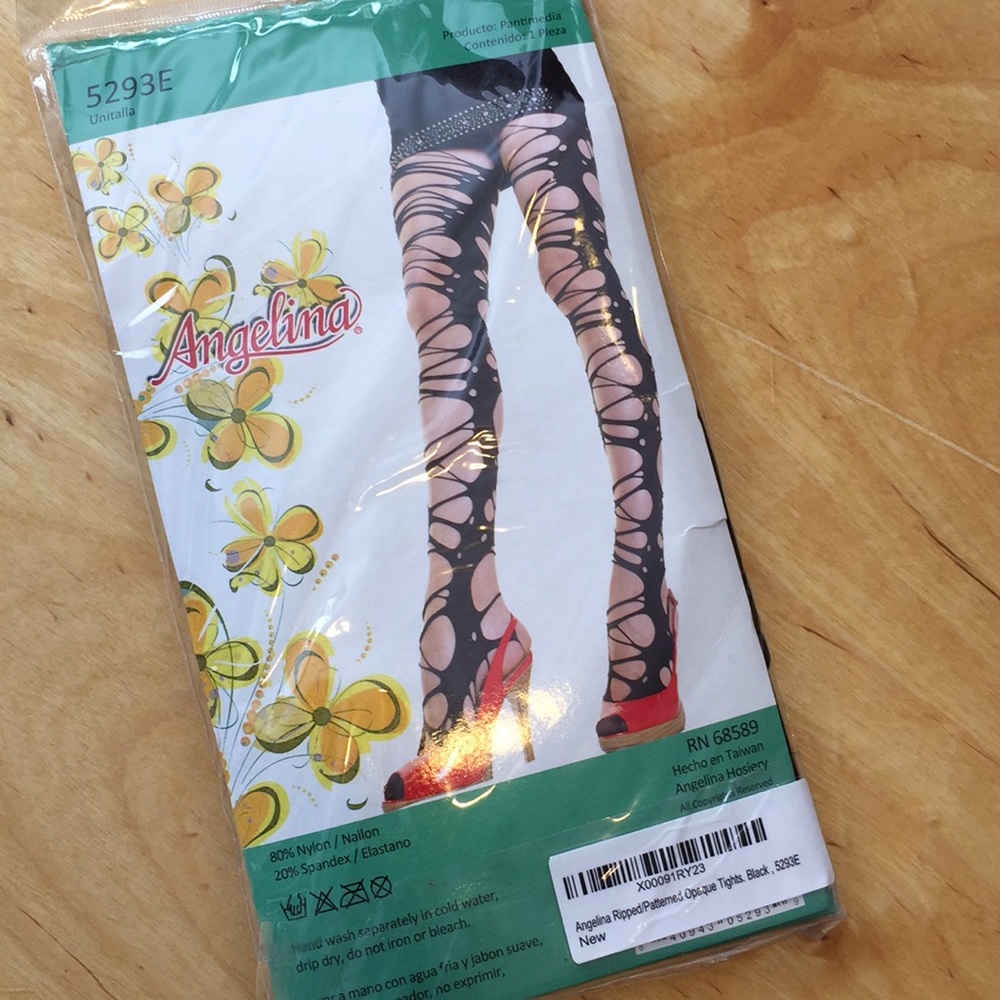 New In Package Ripped Tights - Picture 2 of 3